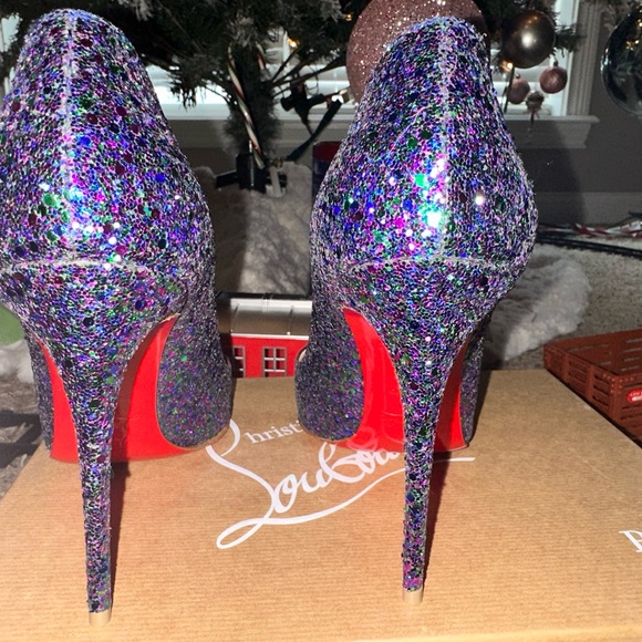 Glitter purple Christian louboutin shoes size 39 - Picture 5 of 12